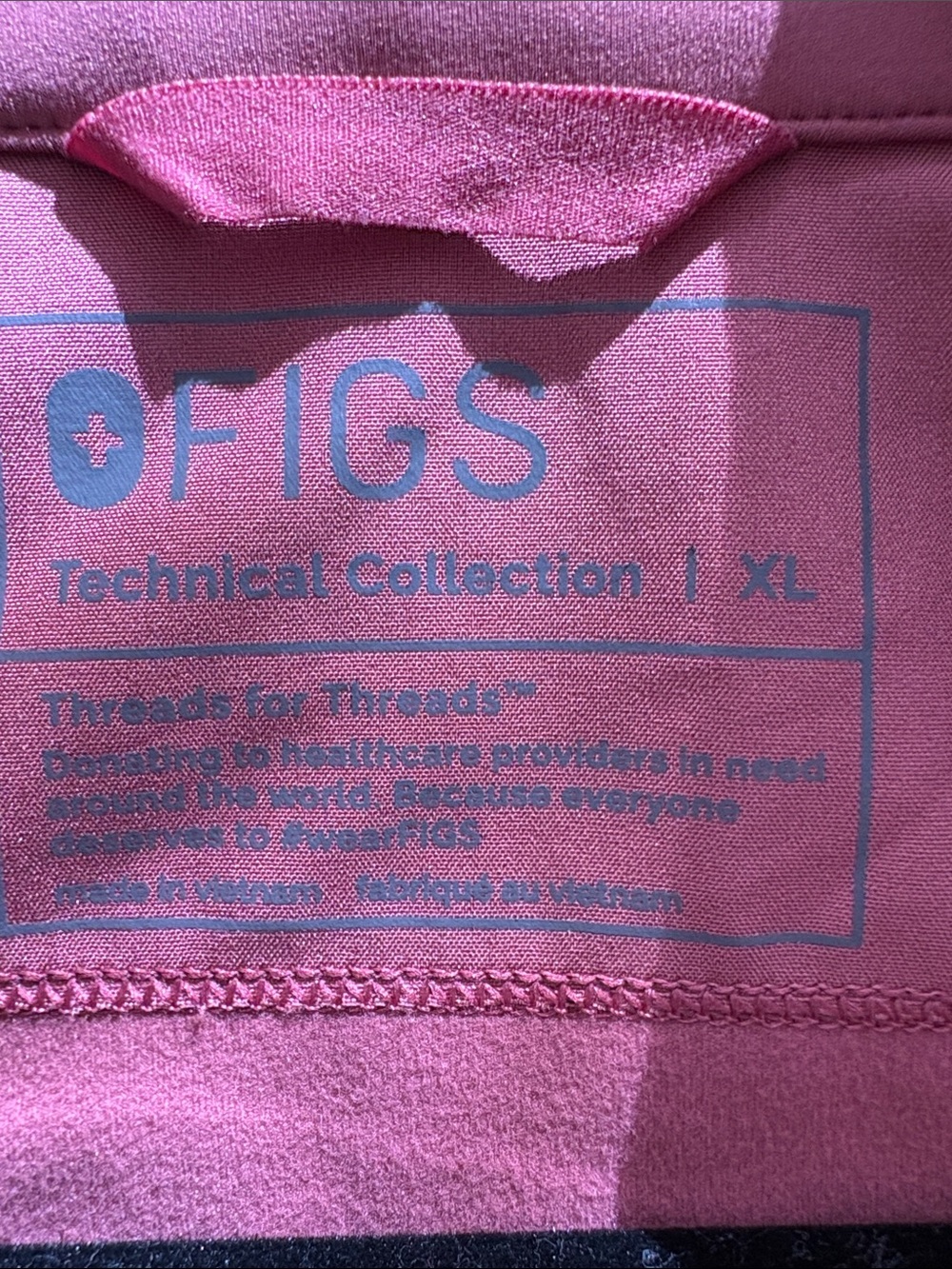 Figs Women's Zip-Front Utility Jacket in Dusty Rose - Picture 3 of 4
